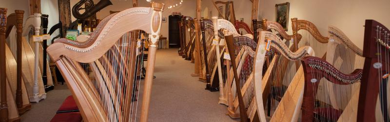 Musikhaus Fackler, Verkaufsraum Volksharfen