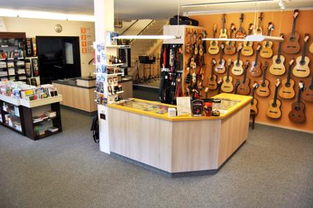 Musikhaus Fackler, Eingangsbereich